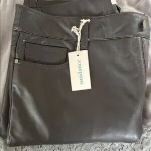 NWT Sundance Brown Straight Leg Pants